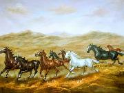 unknow artist Horses 012 oil on canvas